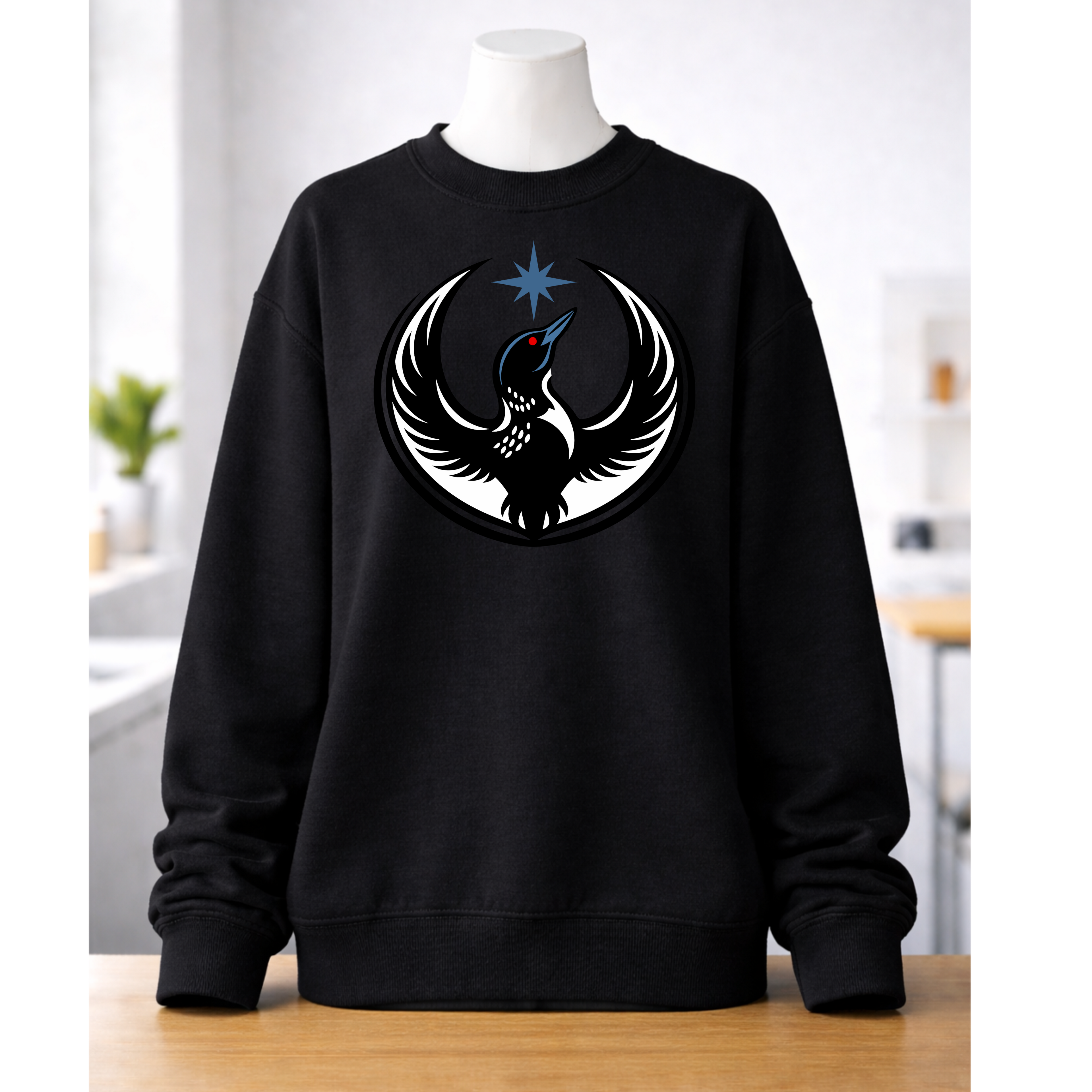 MN Rebel Loon Sweatshirt- Hoodie or Crewneck-Black or Gray