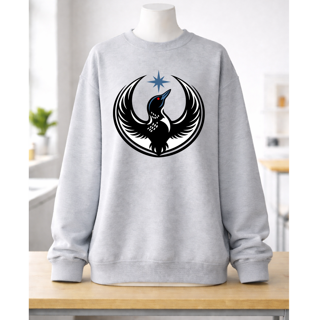 MN Rebel Loon Sweatshirt- Hoodie or Crewneck-Black or Gray