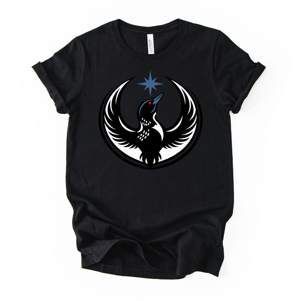 MN Rebel Loon Tee in Black or Gray