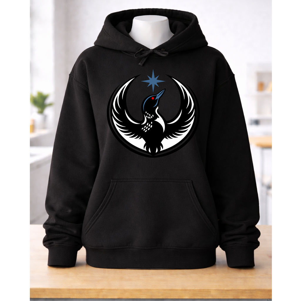 MN Rebel Loon Sweatshirt- Hoodie or Crewneck-Black or Gray