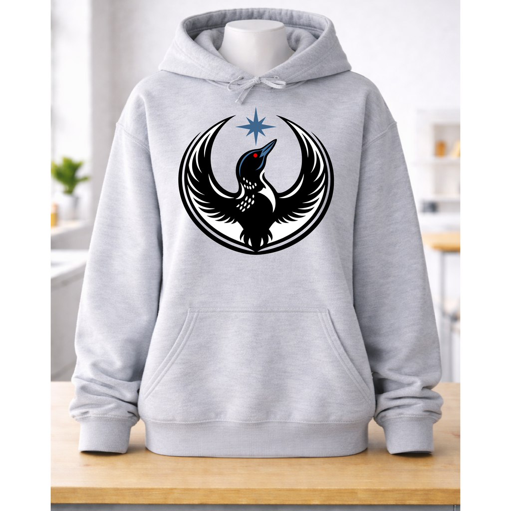MN Rebel Loon Sweatshirt- Hoodie or Crewneck-Black or Gray