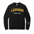 Legends All Star Cheer Embroidered Glitter- Black