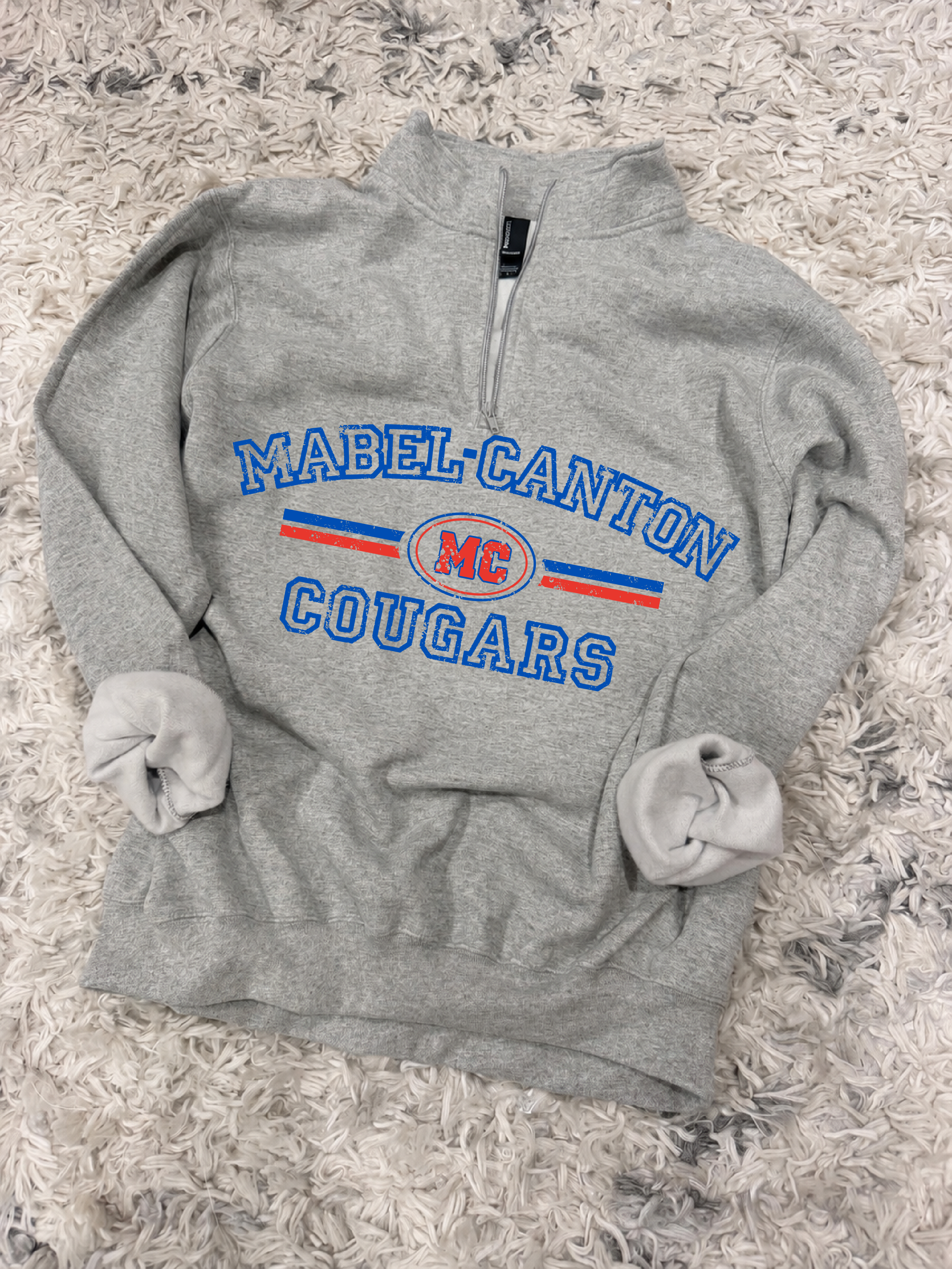 Mabel-Canton Cougars Quarter Zip Fleece