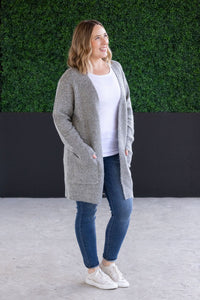 Madison Cozy Cardigan - Stormy Clouds