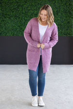 Load image into Gallery viewer, Madison Cozy Cardigan - Frosted Berry
