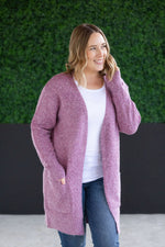 Load image into Gallery viewer, Madison Cozy Cardigan - Frosted Berry
