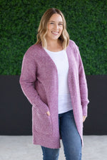 Load image into Gallery viewer, Madison Cozy Cardigan - Frosted Berry
