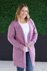 Madison Cozy Cardigan - Frosted Berry