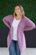 Load image into Gallery viewer, Madison Cozy Cardigan - Frosted Berry
