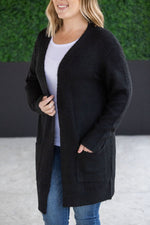 Load image into Gallery viewer, Madison Cozy Cardigan - Jet Black
