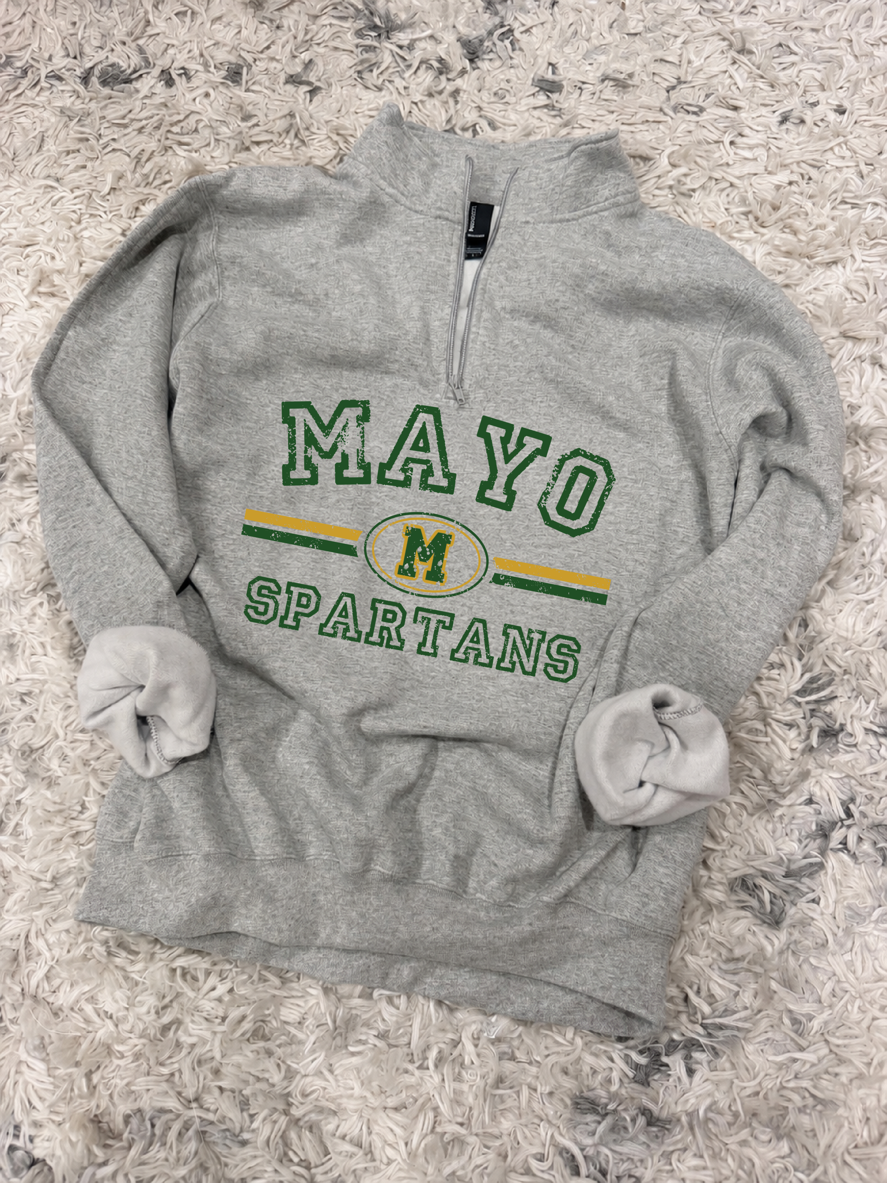 Mayo Spartans Quarter Zip Fleece