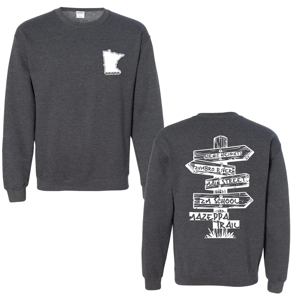 Mazeppa Trail Fundraiser: Directional Sign