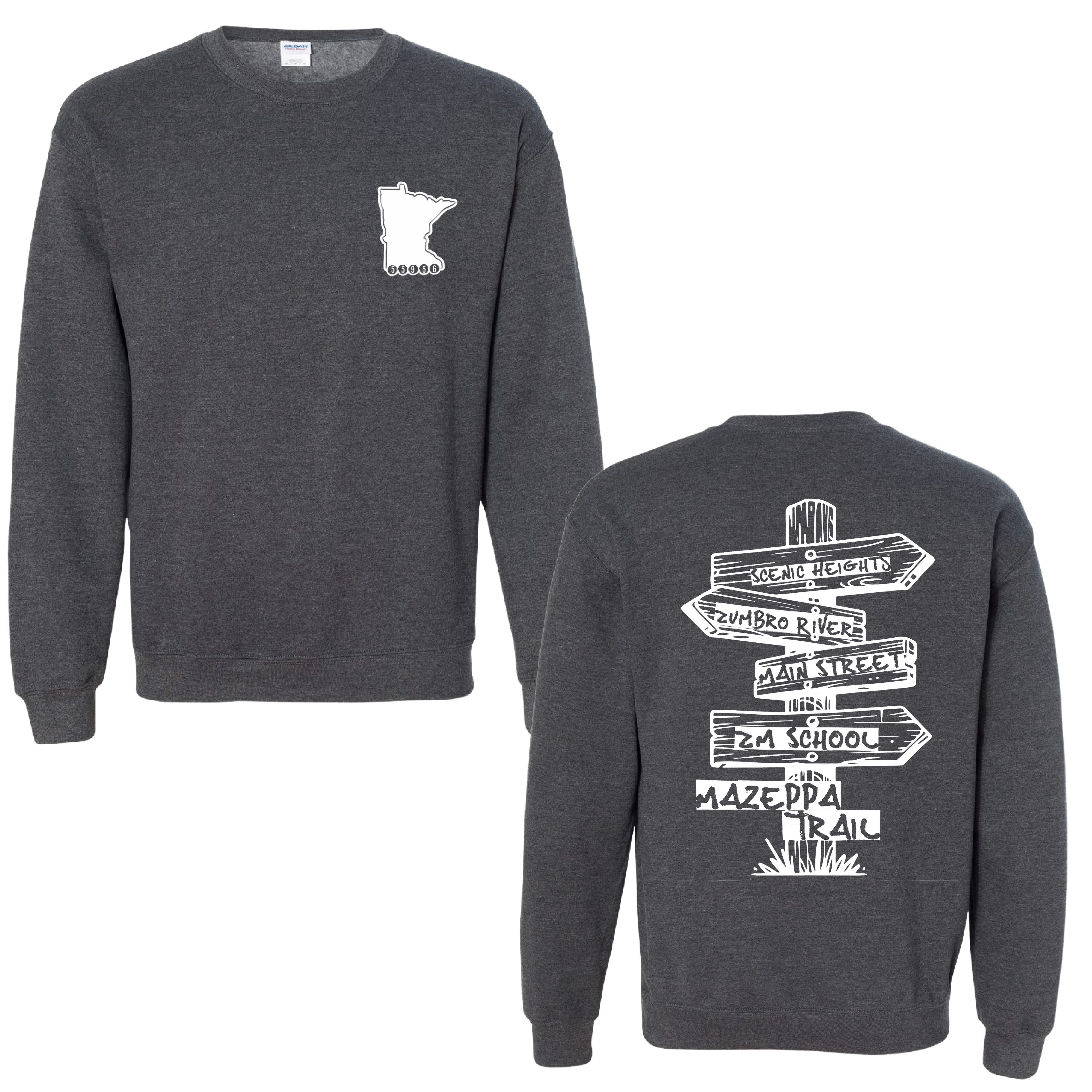 Mazeppa Trail Fundraiser: Directional Sign