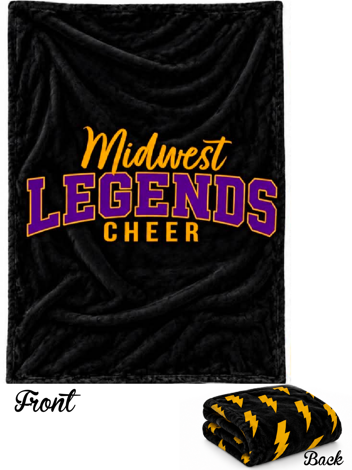 Midwest Legends Cheer Fleece Blanket