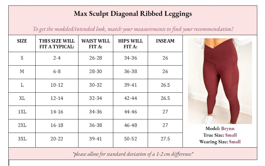 Molly Max Sculpt Diagonal Ribbed Leggings