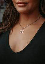 Load image into Gallery viewer, Star Pendant Necklace In Silver
