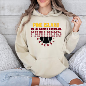 *Customizable* School Baseball Hoodie, Pullover, or Tee in Tan