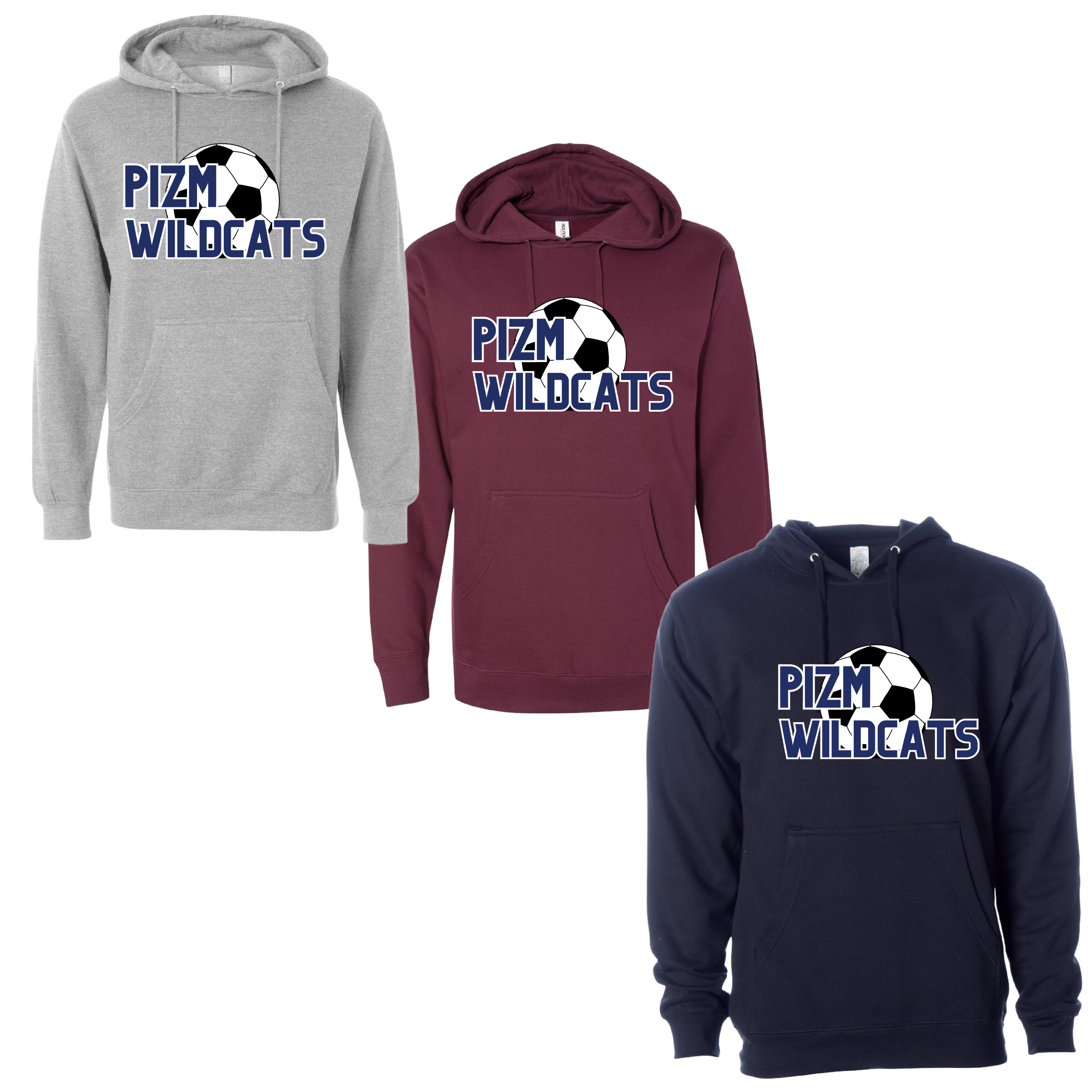 PIZM Wildcats Hoodie - Navy Ink