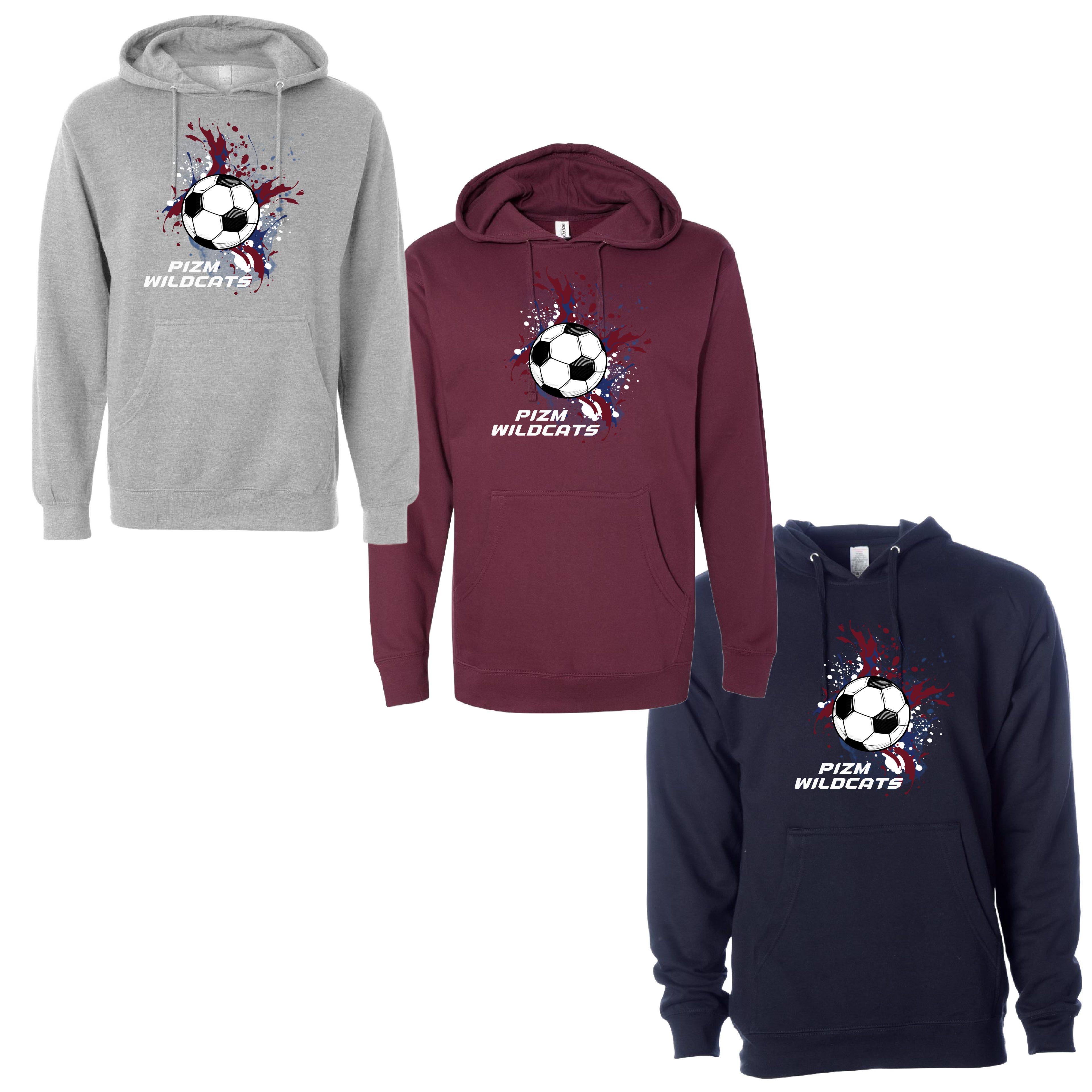 PIZM Wildcats Paint Splatter Hoodie