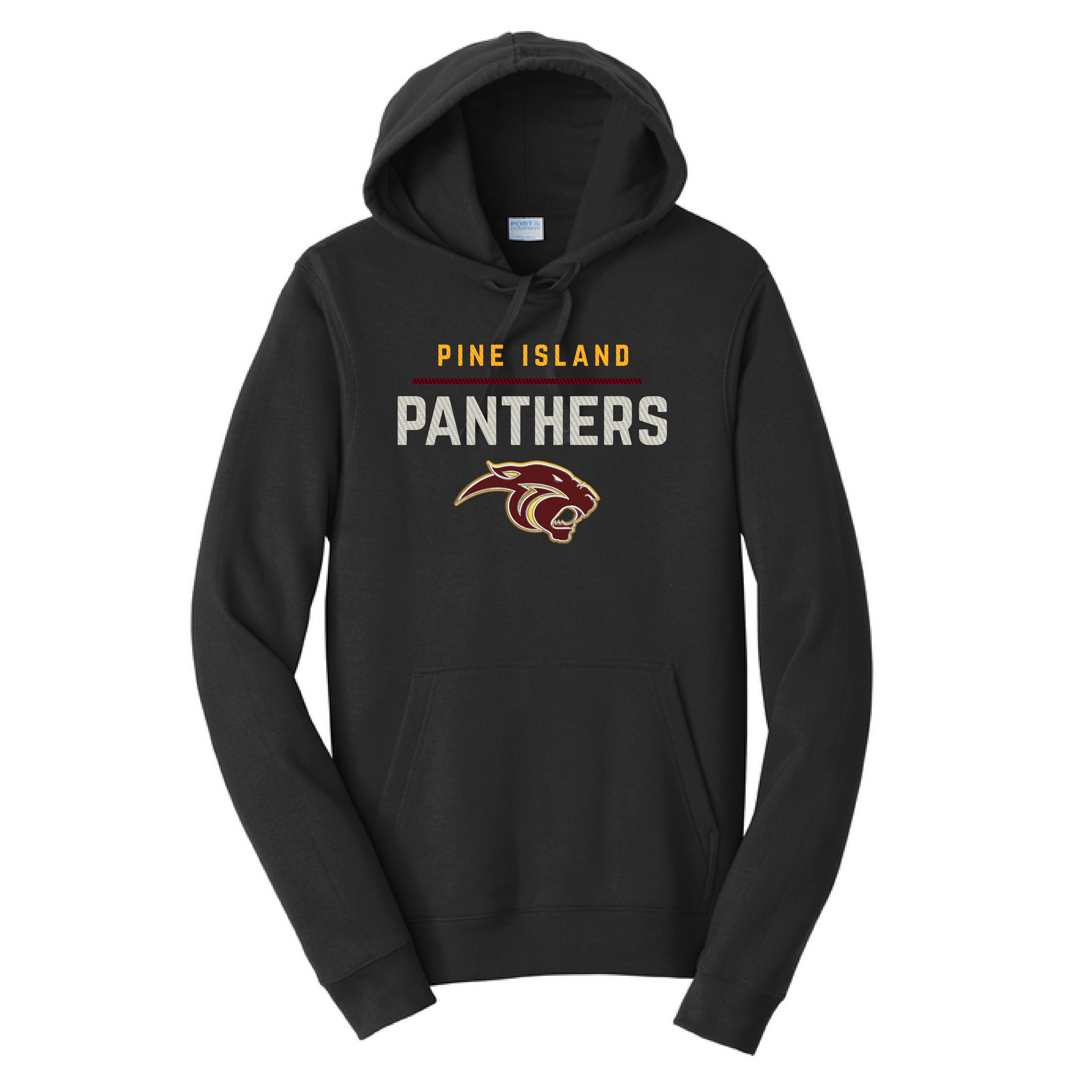 2026 Pine Island PTO Youth Embroidered Hoodie- Black or Gray