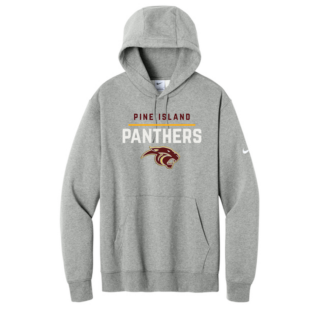 2026 Pine Island PTO Nike Embroidered Hoodie- Black or Gray