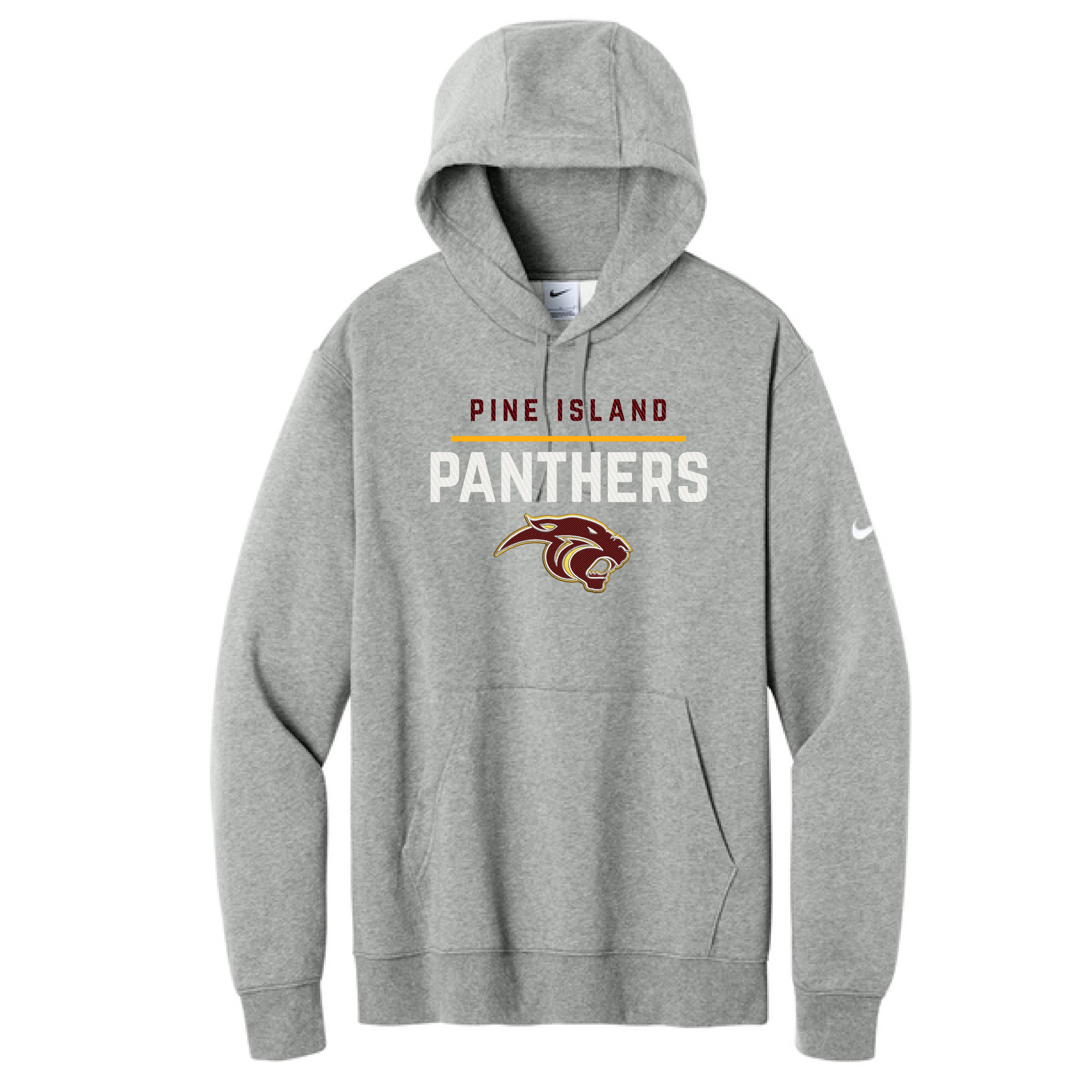 2026 Pine Island PTO Nike Embroidered Hoodie- Black or Gray