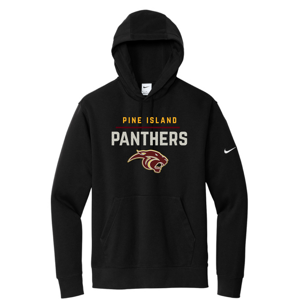 2026 Pine Island PTO Nike Embroidered Hoodie- Black or Gray