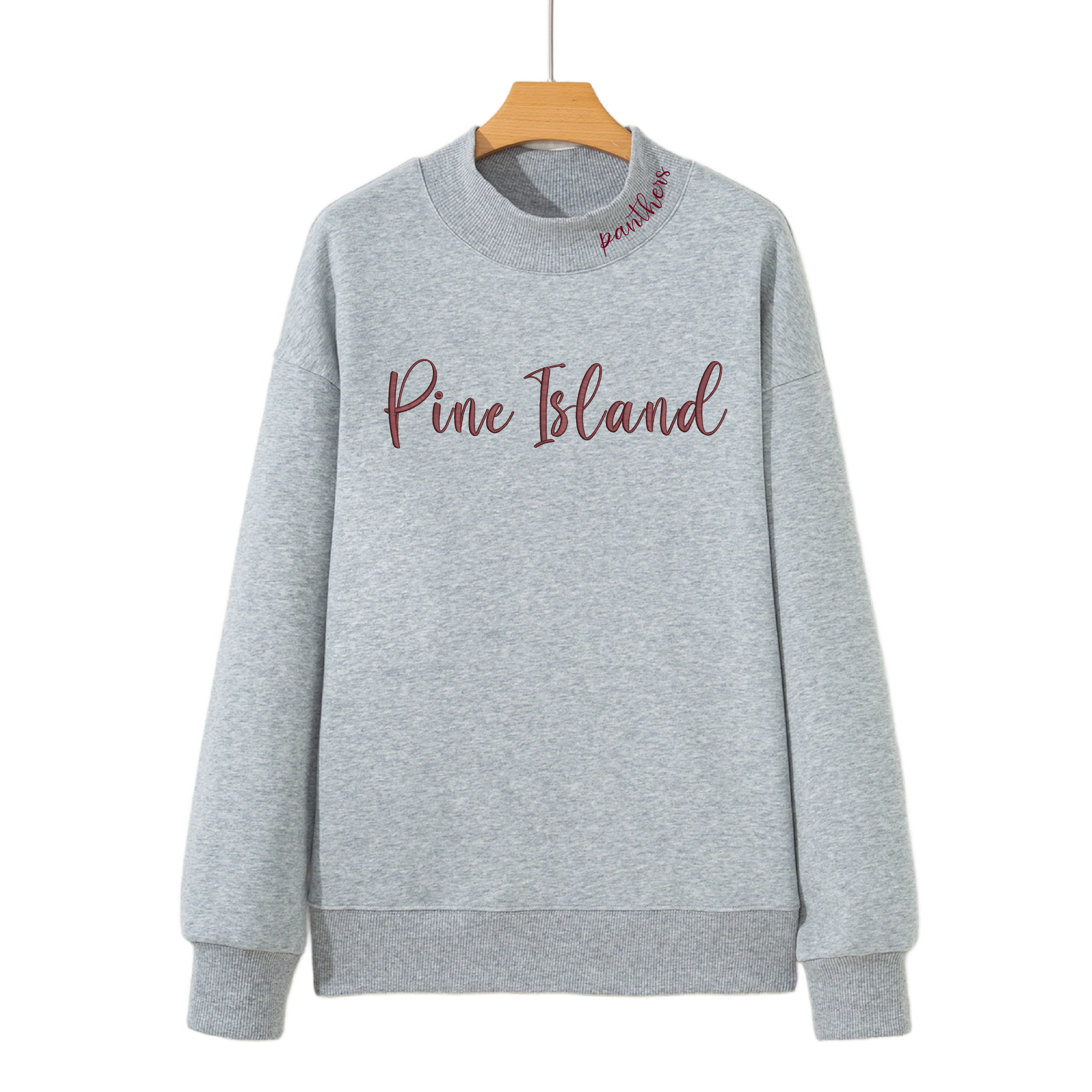 2026 Pine Island PTO Embroidered Mock Neck