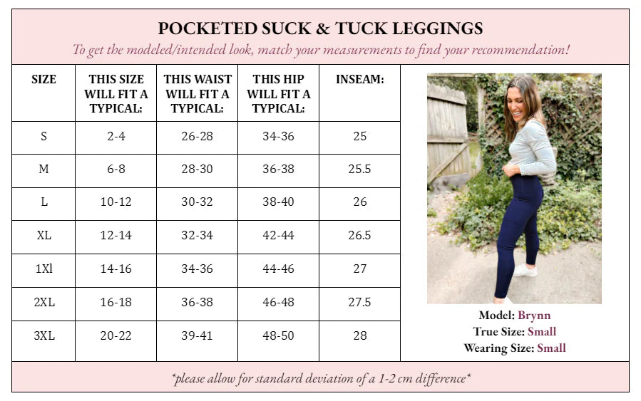 {Preorder:}Palmer Pocketed Suck & Tuck Leggings