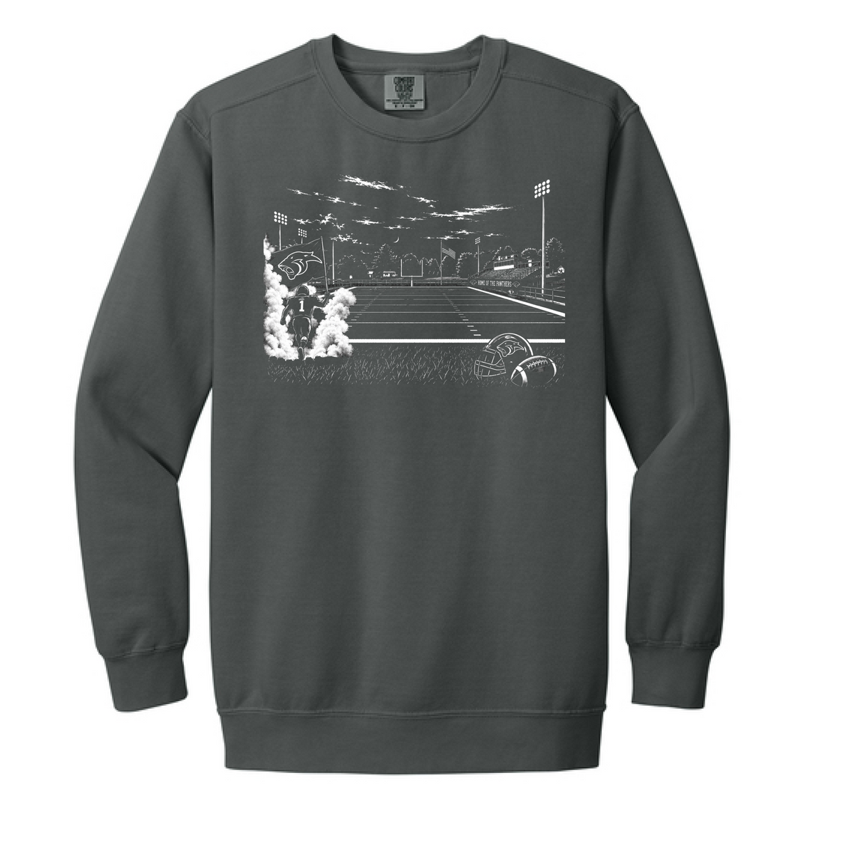 Home of the Panthers Football- Tee, Long Sleeve, Crew, Hoodie