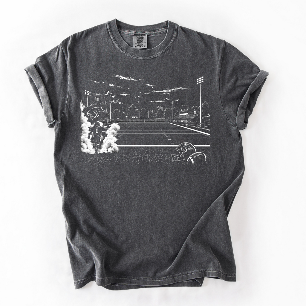 Home of the Panthers Football- Tee, Long Sleeve, Crew, Hoodie