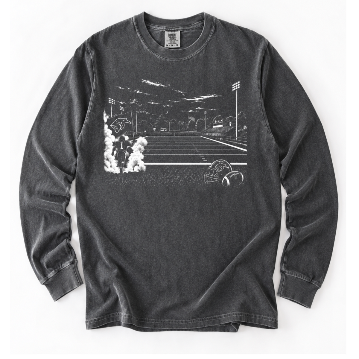 Home of the Panthers Football- Tee, Long Sleeve, Crew, Hoodie