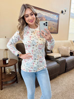 Load image into Gallery viewer, Blair Long Sleeve Top - Wildflower Gardens
