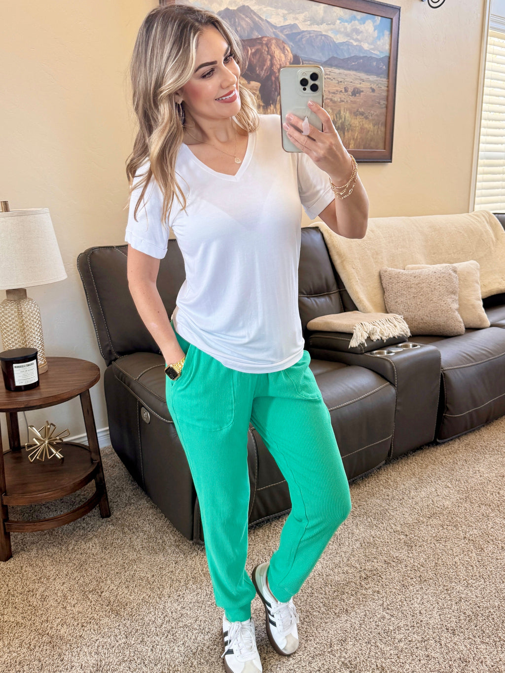 Corrine Joggers - Emerald
