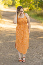 Load image into Gallery viewer, Reagan Ribbed Midi Dress - Pumpkin Floral
