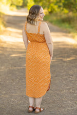 Load image into Gallery viewer, Reagan Ribbed Midi Dress - Pumpkin Floral
