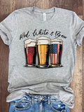 Red, White, and Brew Tee