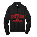 Rochester Mustangs Quarter Zip Fleece- Black