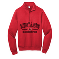 Rochester Mustangs Quarter Zip Fleece- Red