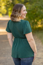 Load image into Gallery viewer, Emery Ruffle Top - Hunter Green
