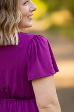 Load image into Gallery viewer, Emery Ruffle Top - Purple
