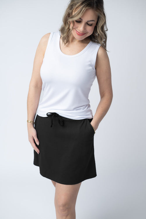 Serena Luxe Skort - Black