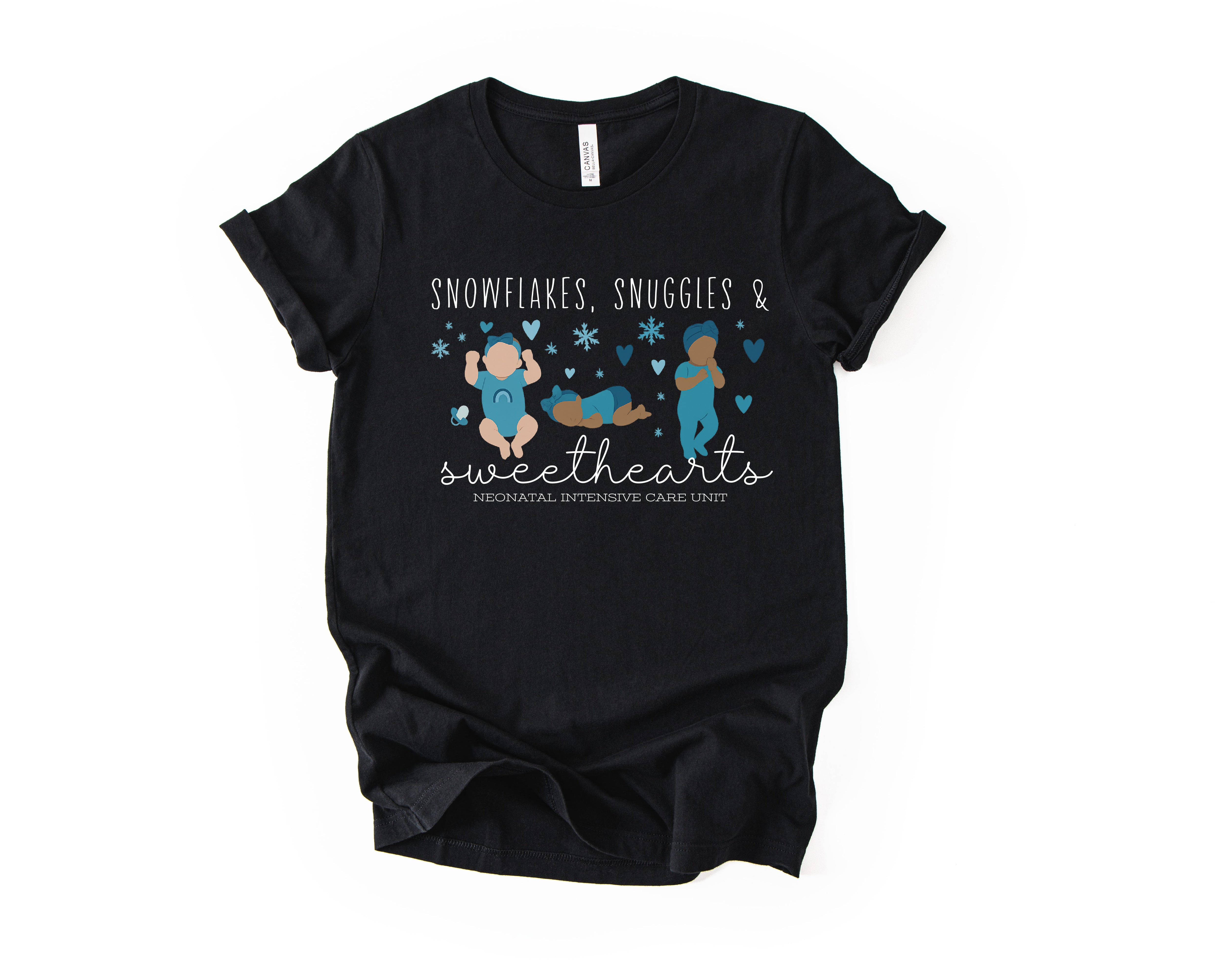 SM NICU Snowflakes, Snuggles, Sweethearts Tee  {Orders due 12/9}