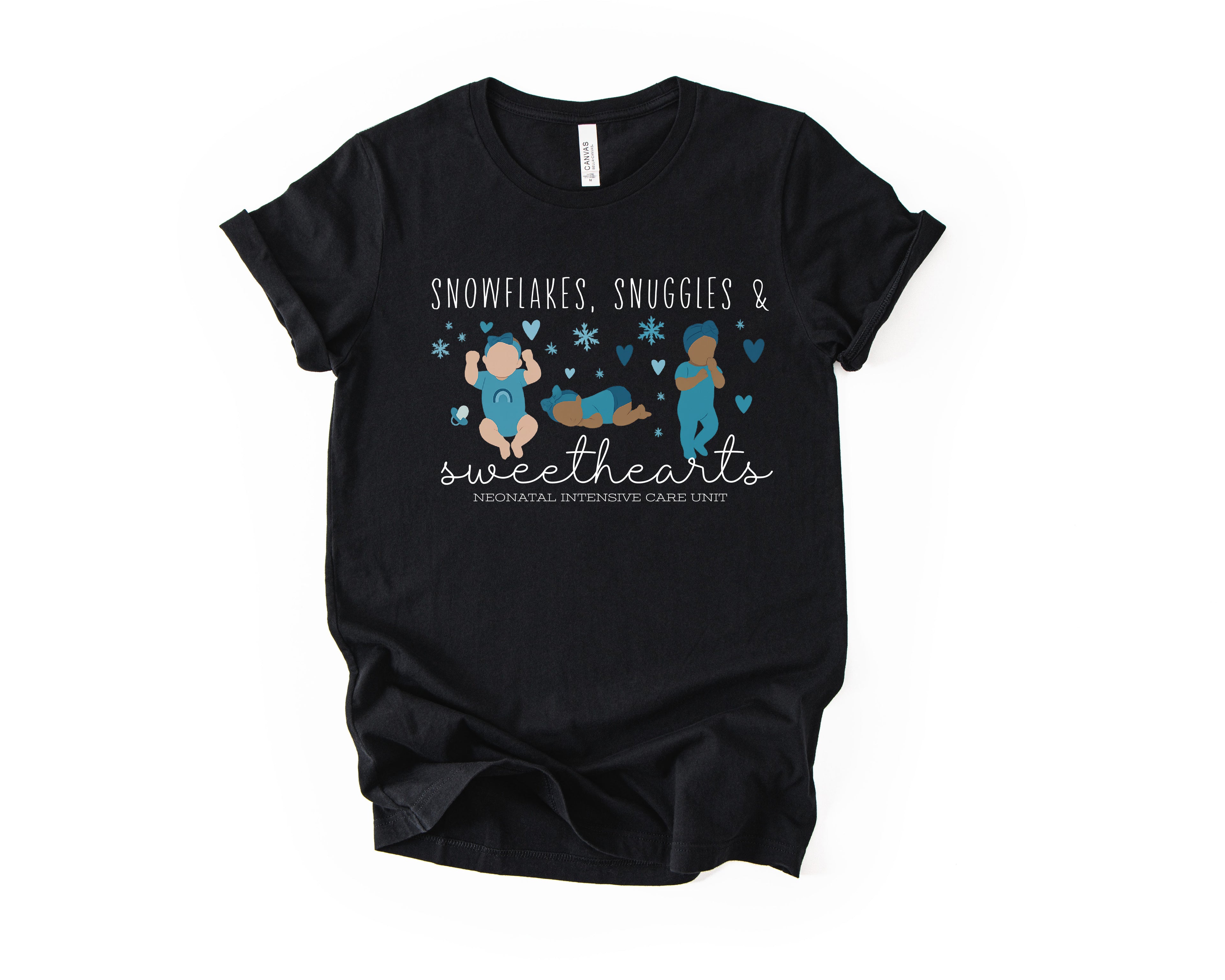 NICU Snowflakes, Snuggles, Sweethearts Tee- MB