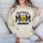 Load image into Gallery viewer, Softball Mom Hoodie, Pullover, or Tee in Tan
