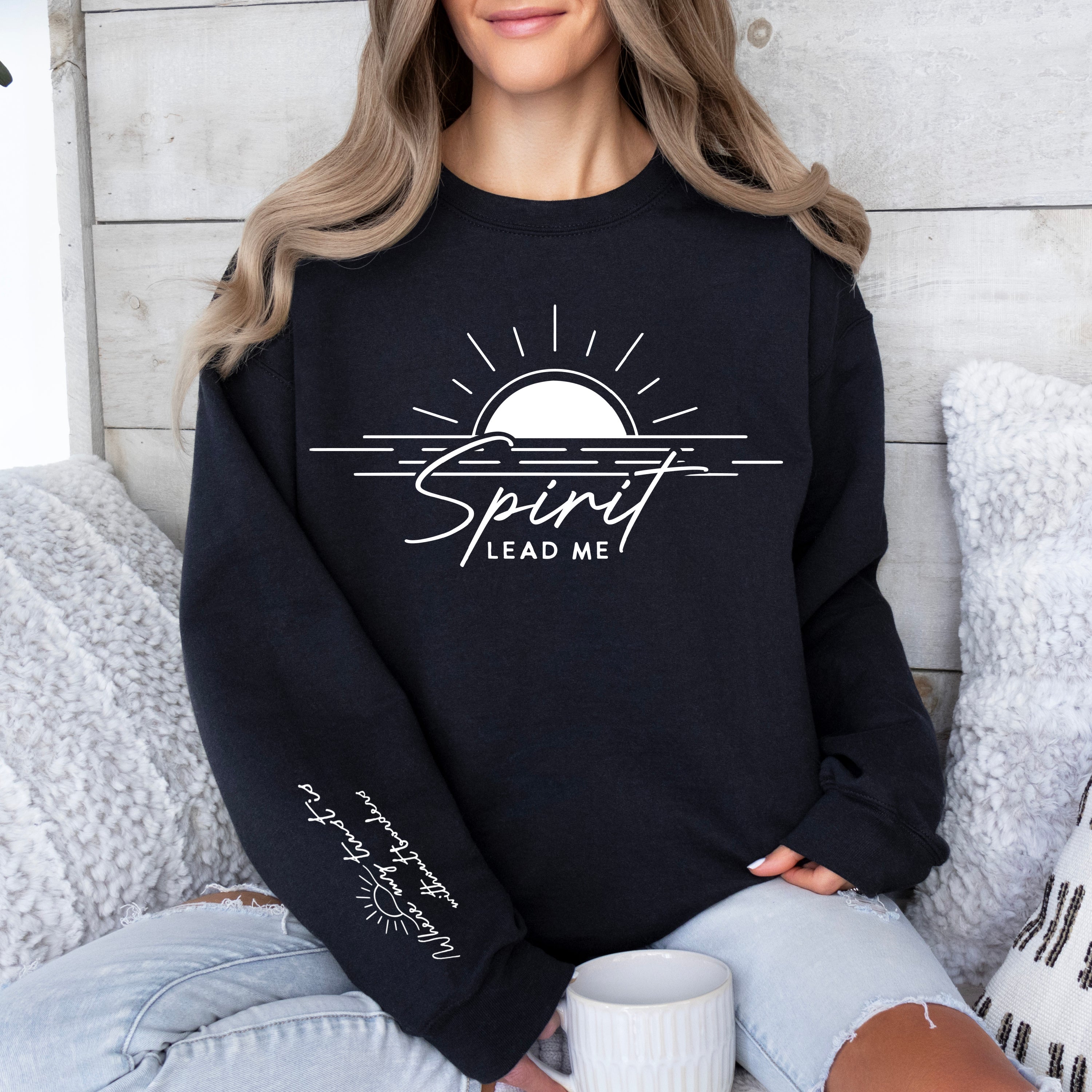 Spirit Lead Me Pullover in Black