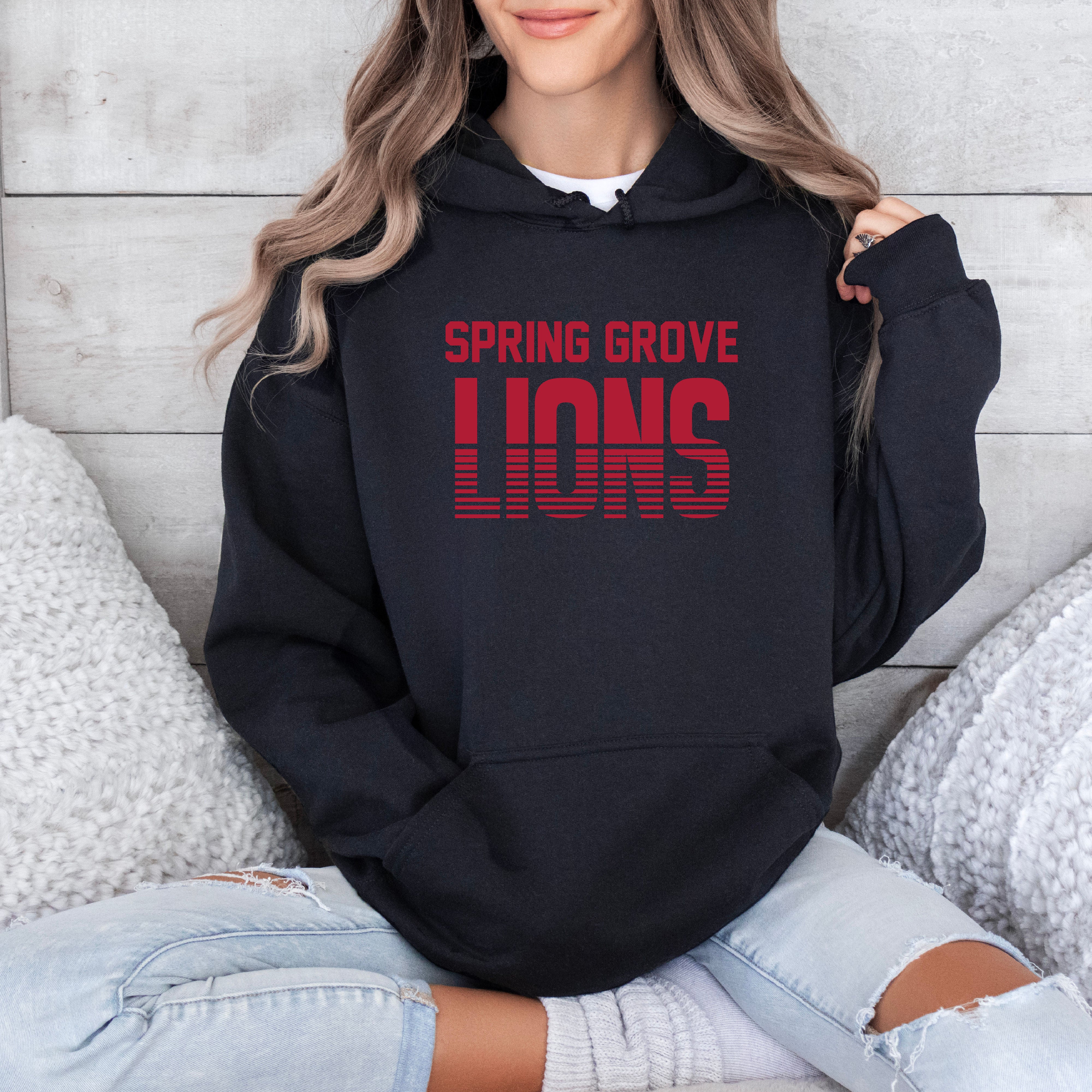 Spring Grove Lions Slice Hoodie, Pullover, or Tee