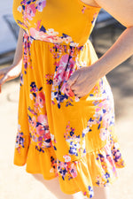 Load image into Gallery viewer, Rory Ruffle Dress - Golden Floral
