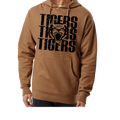 Stacked Stewartville Tigers Hoodie in Saddle FINAL SALE