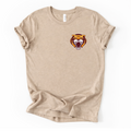 Tigers Logo Tee in Tan